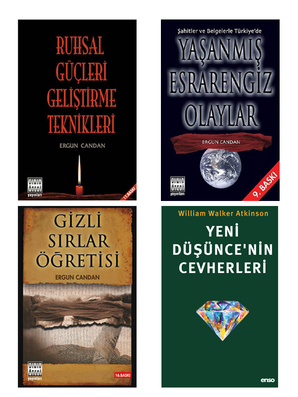 Ruhsal Güçleri Geliştirme Teknikleri - Gizli Sırlar Öğretisi -Esrarengiz Olaylar -Yeni Düşünce 4 Kitap Set